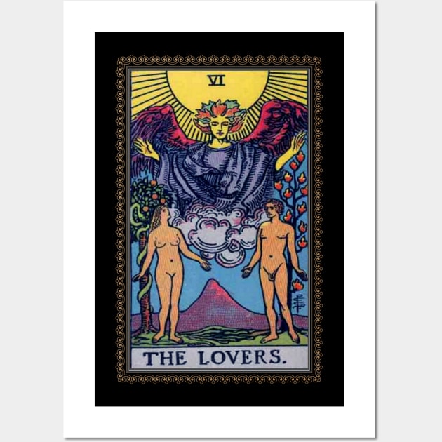 Tarot card the lovers Wall Art by OutfittersAve